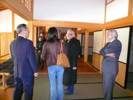Director Martin Scorsese visiting the Endo Shusaku Literary Museum.