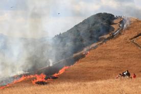 Burning of the fields of Kawachi-tôge Pass