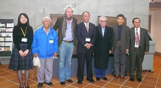 Scorsese and crew at the Endo Shusaku Literary Museum (Sotome)