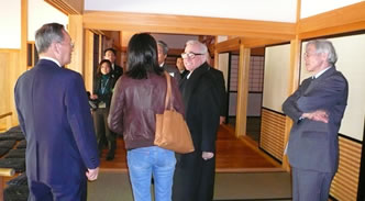 Scorsese and crew at the Nagasaki Museum of History & Culture (Nagasaki City)